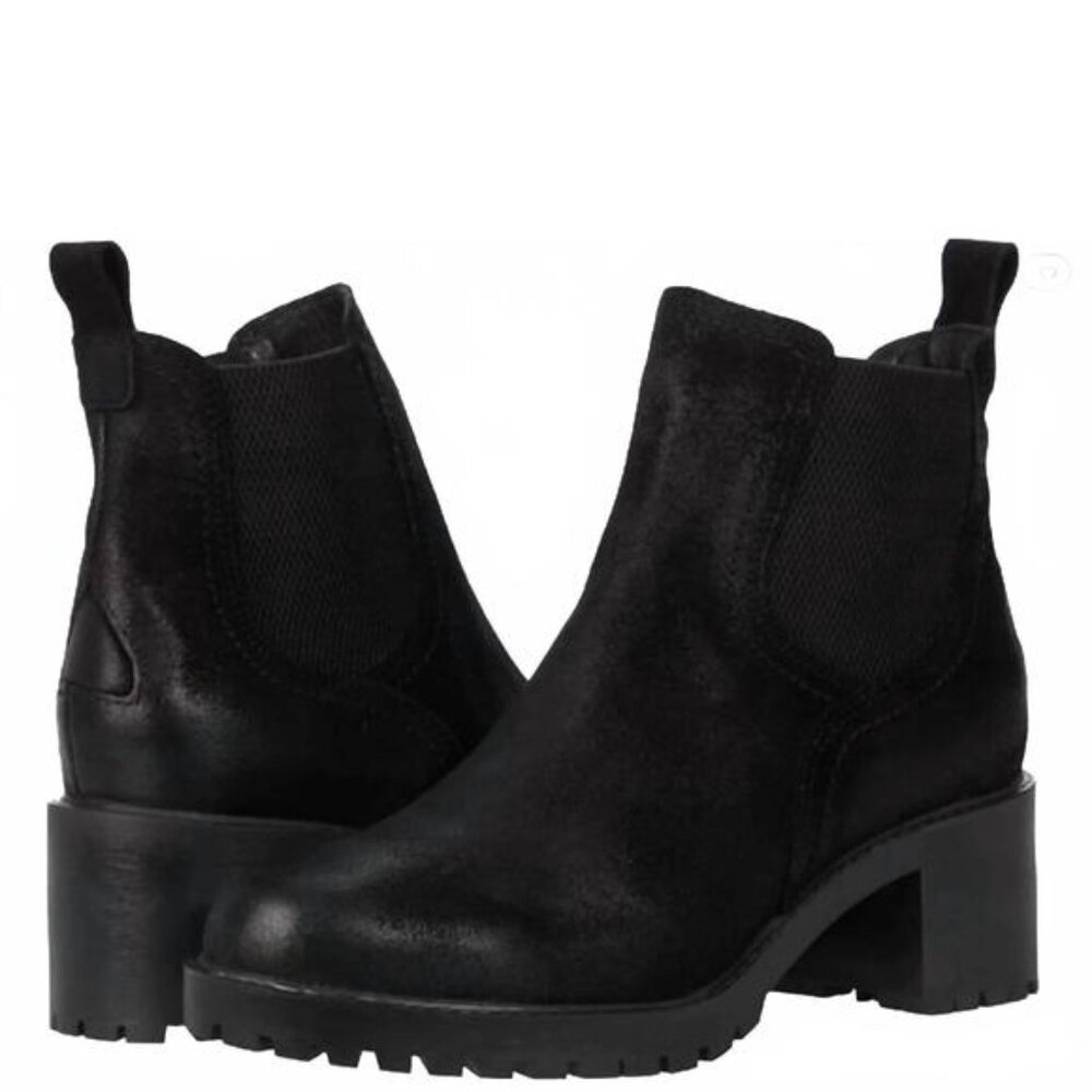 ✨ Eric Michael Chic Black Suede Waterproof Ankle Boots ✨